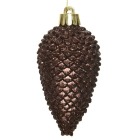 Decoris Kerst ornamenten | Dennenappels | 6 stuks (Bruin) 028589 K151000462 - 2