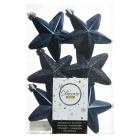 Decoris Kerst ornamenten | Sterren | 6 stuks (Blauw) 027920 K151000450 - 3