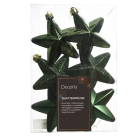 Decoris Kerst ornamenten | Sterren | 6 stuks (Groen) 27921 K151000493 - 2