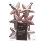 Decoris Kerst ornamenten | Sterren | 6 stuks (Roze) 027873 K151000439 - 3