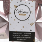 Decoris Kerst ornamenten | Sterren | 6 stuks (Roze) 027873 K151000439 - 5