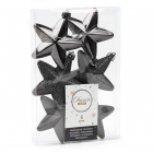 Decoris Kerst ornamenten | Sterren | 6 stuks (Zwart) 027951 K151000472 - 1