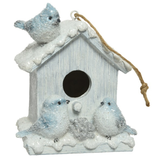 Decoris Kerst ornamenten | Vogelhuisje | 13.4 x 10.6 x 15 cm 523725 K151000618 - 2