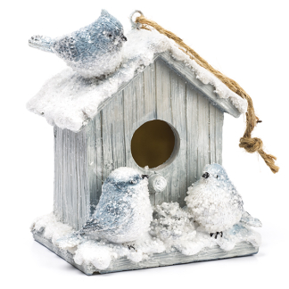 Decoris Kerst ornamenten | Vogelhuisje (15 cm) 523725 K151000618 - 