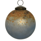 Decoris Kerstbal | Ø 10 cm (Roest/Blauw)| Frozen Lake (Roest/Blauw) 190211 K151000608 - 2