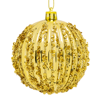 Decoris Kerstbal | Ø 8 cm (Goud) 029310 K150304036 - 