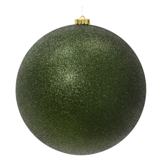 Decoris Kerstbal | Decoris | Ø 14 cm (Glitter, Groen) 23998 K151001674 - 1