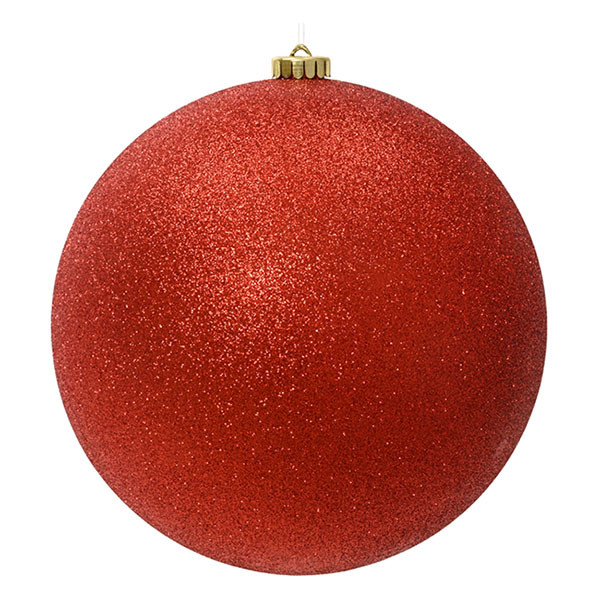 Decoris Kerstbal | Decoris | Ø 14 cm (Glitter, Rood) 23995 K151001672 - 1