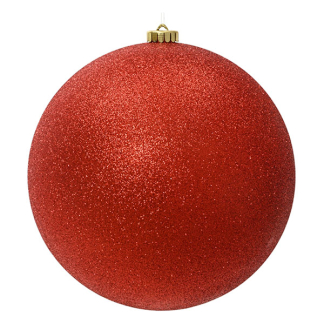 Decoris Kerstbal | Decoris | Ø 14 cm (Glitter, Rood) 23995 K151001672 - 1