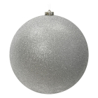 Decoris Kerstbal | Decoris | Ø 14 cm (Glitter, Zilver) 23996 K151001673 - 1