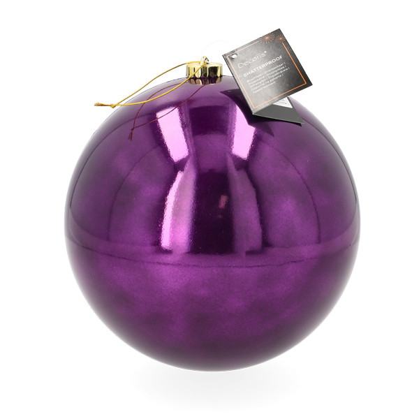Decoris Kerstbal | Decoris | Ø 20 cm (Paars) 22737 K151000915 - 3