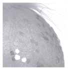 Decoris Kerstbal | Decoris | Ø 8 cm (Veren, Zilver) 26971 K151001684 - 2