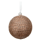 Decoris Kerstbal | Decoris | 8 cm (Bruin, Foam) 453032 K151001716 - 1