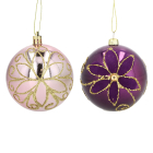 Decoris Kerstbal | Decoris (Paars/Roze) 24877 K151000927 - 1