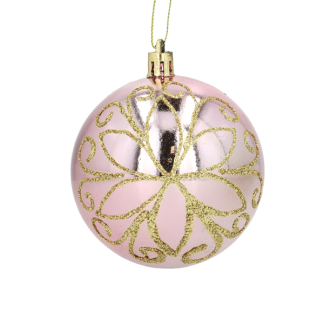 Decoris Kerstbal | Decoris (Paars/Roze) 24877 K151000927 - 2
