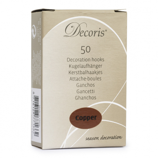 Decoris Kerstbalhaakjes | 50 stuks (Buigbaar, Koper) 400002 K151000027 - 