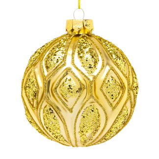 Decoris Kerstballen | Ø 10 cm | 12 stuks (Blauw/Goud/Rood) 62618 K151000616 - 