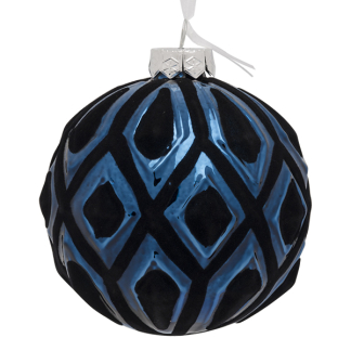 Decoris Kerstballen | Ø 10 cm | 12 stuks (Blauw) 62496 K151000615 - 