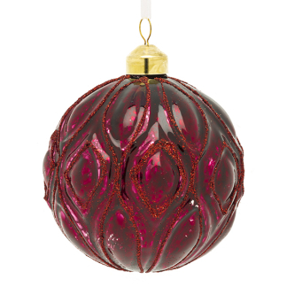 Decoris Kerstballen | Ø 10 cm | 12 stuks (Goud/Rood/Donkerrood) 68523 K151000610 - 