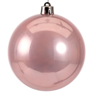 Decoris Kerstballen | Ø 10 cm | 4 stuks (Roze) 022215 K151000436 - 