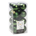 Decoris Kerstballen | Ø 4 cm | 16 stuks (Groen) 21802 K151000487 - 1