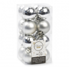 Decoris Kerstballen | Ø 4 cm | 16 stuks (Zilver) 021776 K151000422 - 1