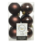 Decoris Kerstballen | Ø 6 cm | 12 stuks (Bruin) 021846 K151000456 - 2
