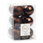 Decoris Kerstballen | Ø 6 cm | 12 stuks (Bruin) 021846 K151000456 Decoris Kerstballen | Ø 6 cm | 12 stuks (Bruin) 021846 K151000456
