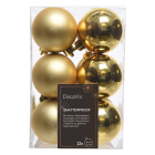 Decoris Kerstballen | Ø 6 cm | 12 stuks (Goud) 021830 K151000401 - 3