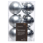 Decoris Kerstballen | Ø 6 cm | 12 stuks (Zilver) 021831 K151000423 - 3