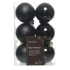 Decoris Kerstballen | Ø 6 cm | 12 stuks (Zwart) 021996 K151000467 - 3