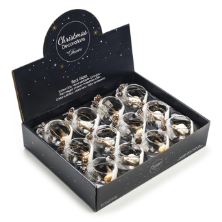 Decoris Kerstballen | Ø 7 cm | 12 stuks (Vogeltjes) 68843 K151000619 - 1