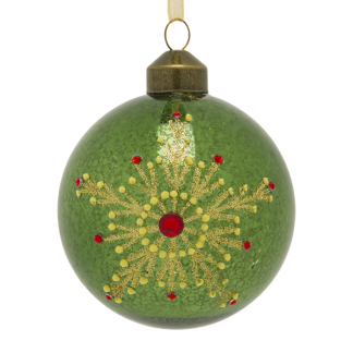 Decoris Kerstballen | Ø 8 cm | 12 stuks (Glas, Rood/Groen) 070190 K150304030 - 