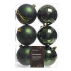 Decoris Kerstballen | Ø 8 cm | 6 stuks (Groen) 22157 K151000489 - 2