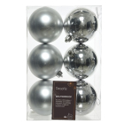 Decoris Kerstballen | Ø 8 cm | 6 stuks (Zilver) 022051 K151000424 - 3