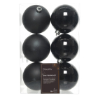 Decoris Kerstballen | Ø 8 cm | 6 stuks (Zwart) 022017 K151000468 - 3
