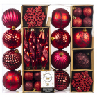 Decoris Kerstballen - 50 stuks (Rood) 29586 K151000022 Decoris Kerstballen - 50 stuks (Rood) 29586 K151000022