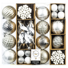 Decoris Kerstballen - 50 stuks (Zilver) 29588 K151000024 Decoris Kerstballen - 50 stuks (Zilver) 29588 K151000024