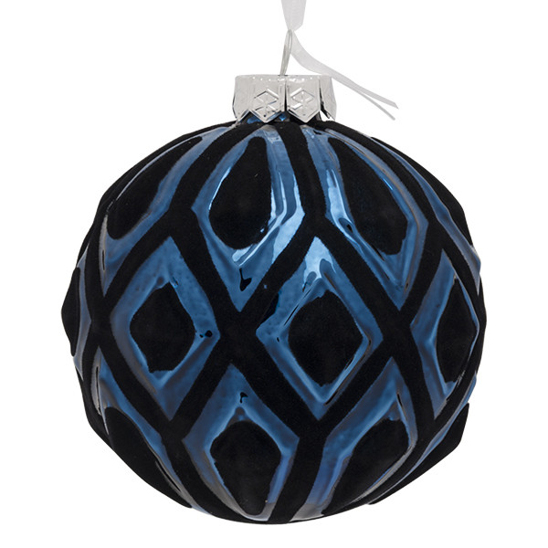 Decoris Kerstballen set | Decoris | Ø 10 cm | 12 stuks (Blauw) 62496 K151000615 - 3
