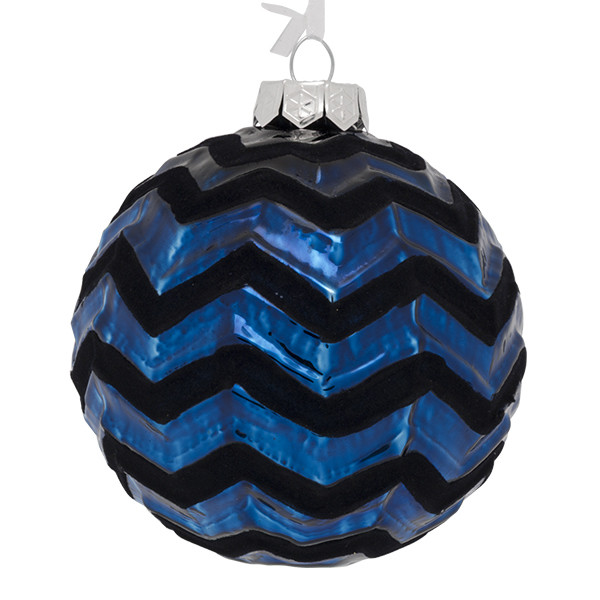 Decoris Kerstballen set | Decoris | Ø 10 cm | 12 stuks (Blauw) 62496 K151000615 - 4