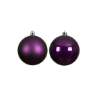 Decoris Kerstballen set | Decoris | Ø 10 cm | 4 stuks (Paars) 22820 K151000918 - 1