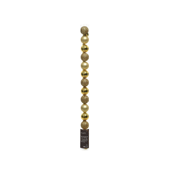 Decoris Kerstballen set | Decoris | Ø 3 cm | 14 stuks (Goud) 20456 K151000911 - 1