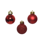 Decoris Kerstballen set | Decoris | Ø 3 cm | 14 stuks (Rood) 20458 K151000913 - 2