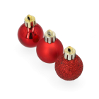 Decoris Kerstballen set | Decoris | Ø 3 cm | 14 stuks (Rood) 20458 K151000913 - 1