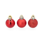 Decoris Kerstballen set | Decoris | Ø 3 cm | 14 stuks (Rood) 20458 K151000913 - 2