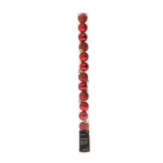Decoris Kerstballen set | Decoris | Ø 3 cm | 14 stuks (Rood) 20458 K151000913 - 3