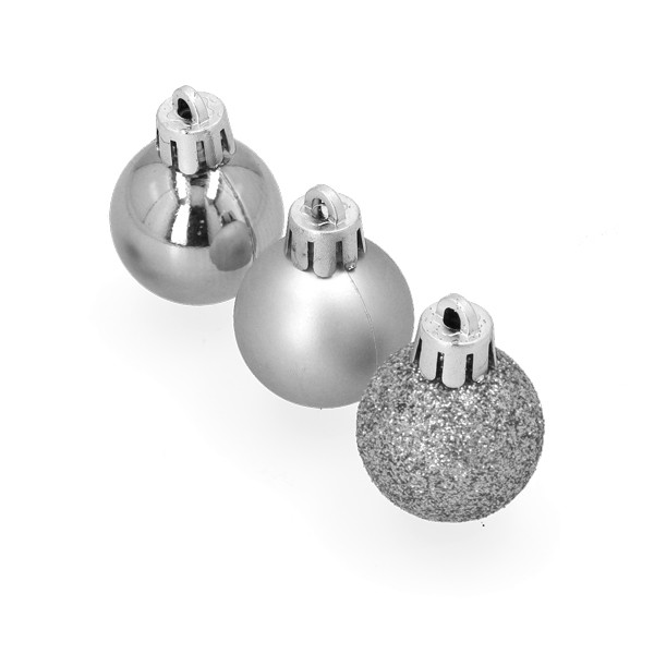 Decoris Kerstballen set | Decoris | Ø 3 cm | 14 stuks (Zilver) 20457 K151000912 - 1