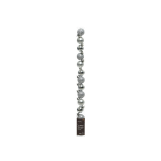 Decoris Kerstballen set | Decoris | Ø 3 cm | 14 stuks (Zilver) 20457 K151000912