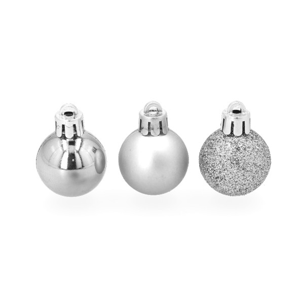 Decoris Kerstballen set | Decoris | Ø 3 cm | 14 stuks (Zilver) 20457 K151000912 - 2
