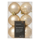 Decoris Kerstballen set | Decoris | Ø 6 cm | 12 stuks (Parel) 21845 K151001629 - 1